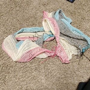 Thin multi color scarf